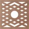 Ekena Millwork Chevron Wood Fretwork Pierced Ceiling Medallion, Wood (Paint Grade), 26"OD x 6 3/4"ID x 3/8"T CMWP26X26X0375CHMF - alternate 5